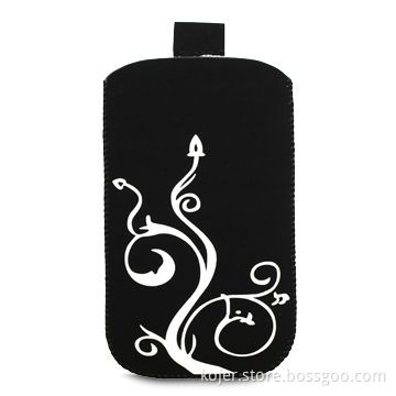 Mobile Phone Case, Made of Frosted Material with Retractable Pull-tab, Silkscreen Printing Pattern
